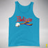 Believe LGBTQ Rainbow Pride Jingle Bell Premium Tank Top - Neon Blue